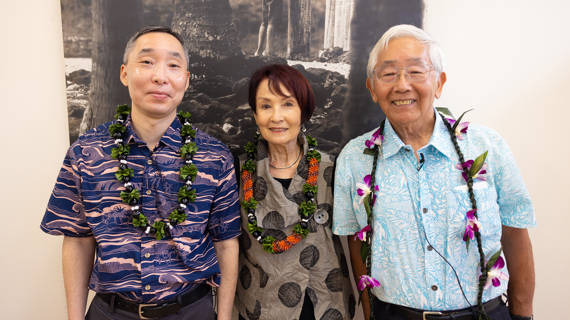 Michael Oishi, Sharon Narimatsu, and Jerald Takesono