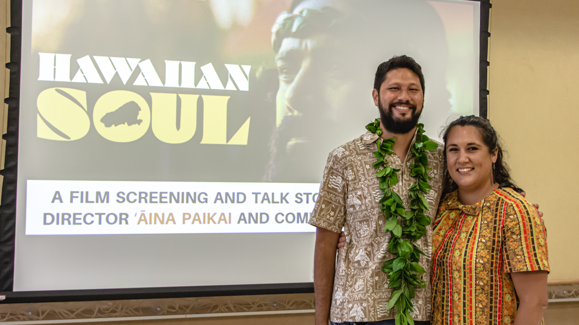 ‘Āina and Annemarie Paikai at Hawaiian Soul screening