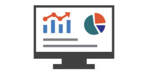 Graphic drawing of computer monitor