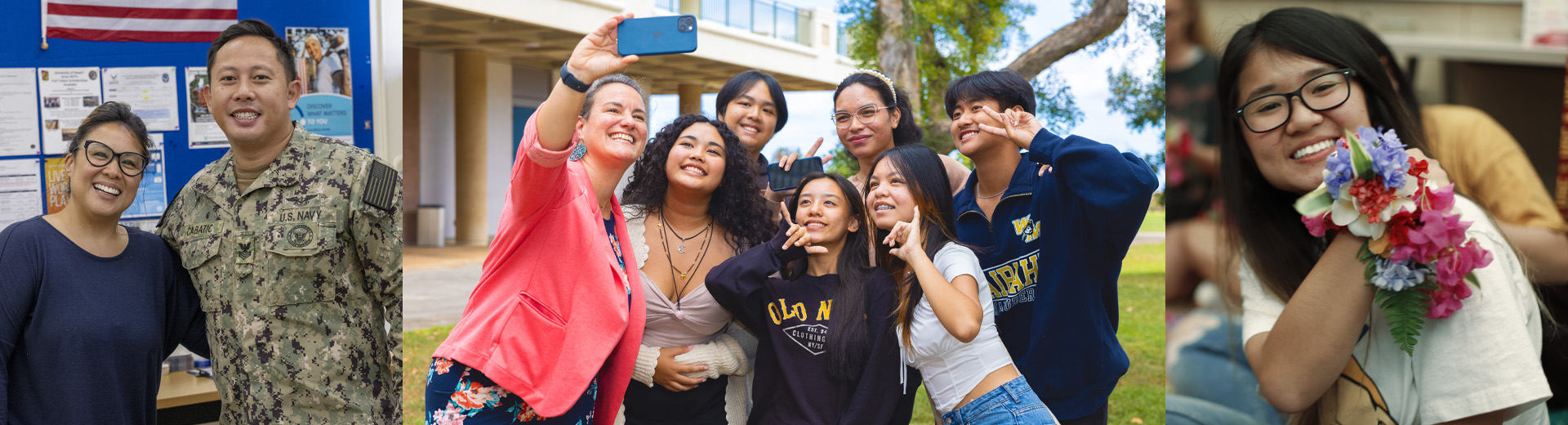 Collage of military, Early College, and international students